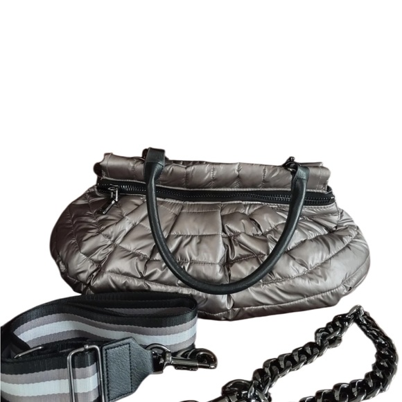 THINK ROYLN Handbags - THINK ROYLN Metallic Gray Shoulder Bag